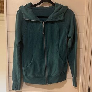 lululemon athletica Teal Scuba Zip-Up Jacket